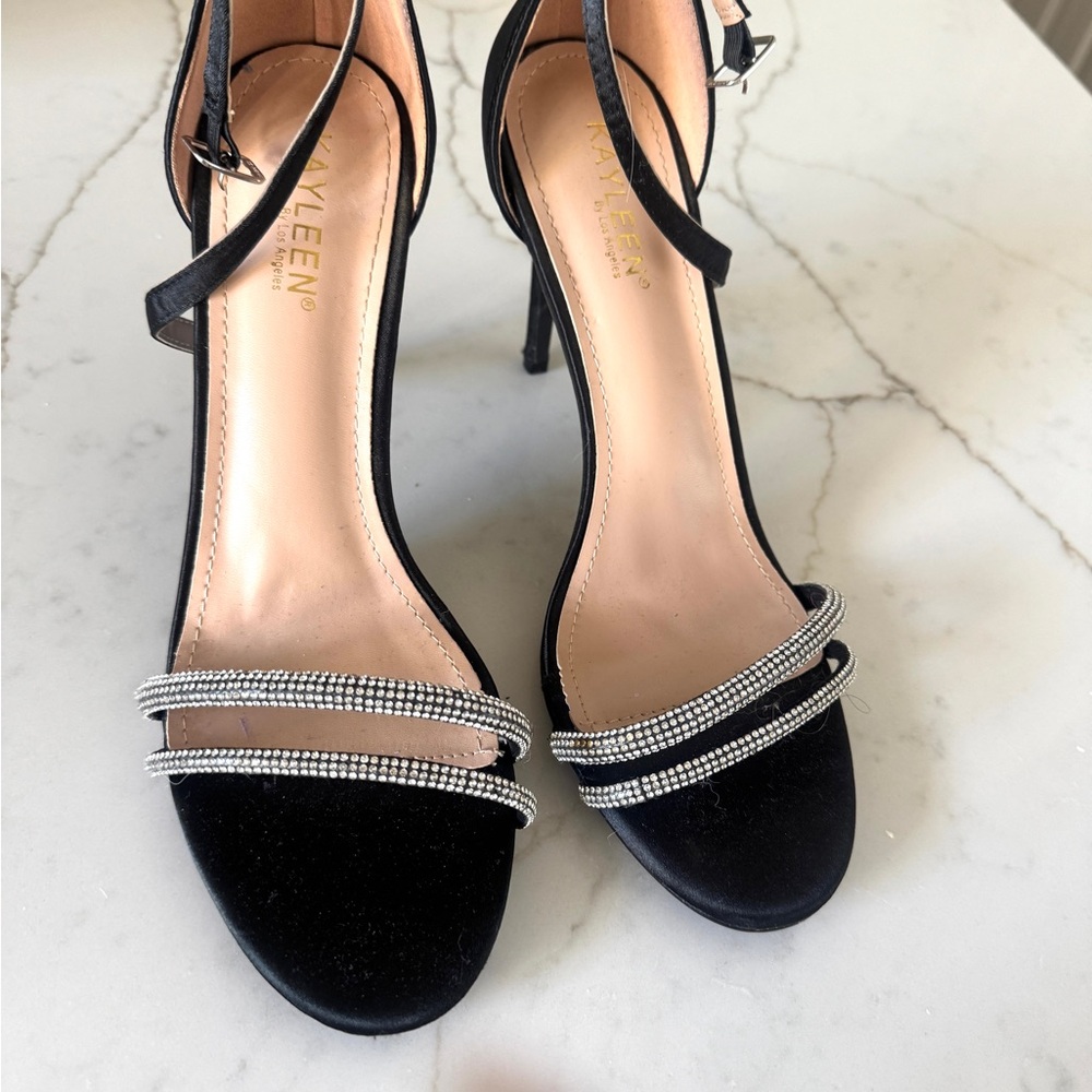 Black Strappy Heels